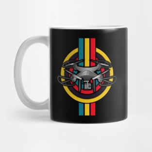 Retro Drone Pilot Quadcopter Flying Vintage Pilot Mug